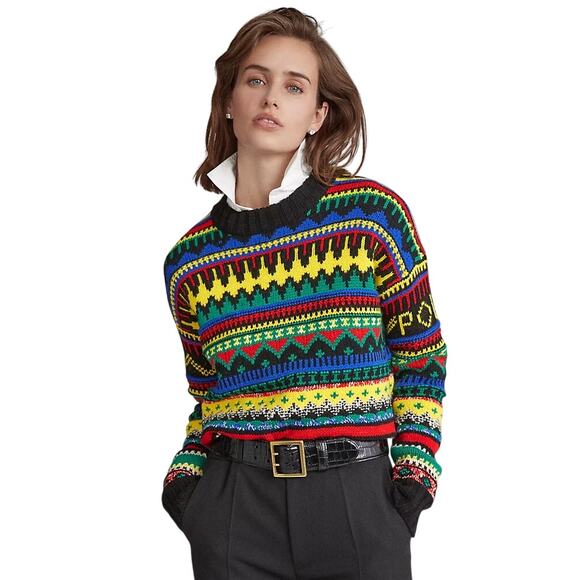 Polo Ralph Lauren Fair Isle Wool Blend Sweater  - Small - Picture 11 of 12